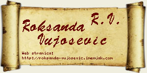 Roksanda Vujošević vizit kartica